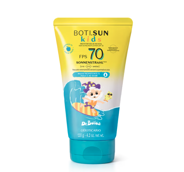 Botisun Protector Solar Infantil Acuoso, Fluido Fps70 120 g